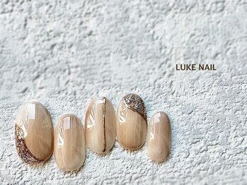 ルークネイル 恵比寿店(LUKE NAIL)/ベージュニュアンスネイル　秋冬