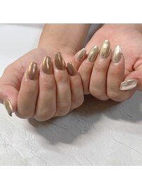 アシメトリーミラーネイル