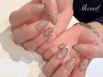 アクイユ 銀座店(ACCUEIL)/モノトーンネイル