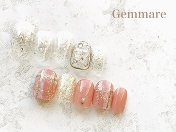 ジェンマーレ 二子玉川店/チェック柄ネイル