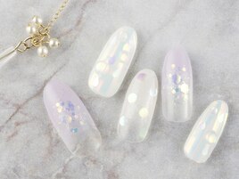 梅雨ホログラムネイル