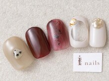 アイネイルズ 三宮店(I nails)/くすみつぶつぶオータム