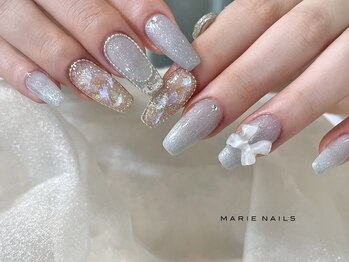 マリーネイルズ 大阪梅田店(MARIE NAILS)/定額¥8800 オーロラフィルム801a