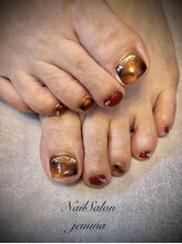 ジェンマ(JEMMA)/秋べっ甲柄FOOTネイル