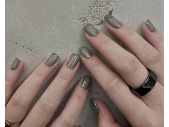 ハンドワークネイル(handworknail)/囲みグラデーション