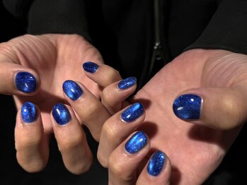 メンズ ネイル トノ(Men's Nail TONO)の写真/初めてのメンズネイルで不安な方も大歓迎◎メンズ向けのマグネットカラーを豊富にご用意★(甘皮前処理付き)