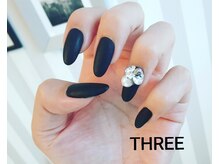 ネイルアンドまつげエクステ専門サロン スリー(THREE)/ブラックマット