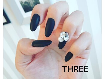 ネイルアンドまつげエクステ専門サロン スリー(THREE)/ブラックマット