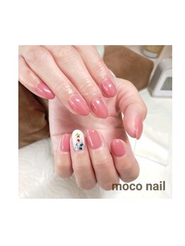 モコネイル(moco nail)/☆ワンカラー2本アート☆