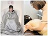 【魅力的な美しい背中に♪】美痩よもぎ蒸し＋温熱マシン上半身リンパ痩身