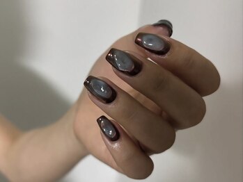 ミエレ(miele)/お洒落ブラウンミラーぷっくり