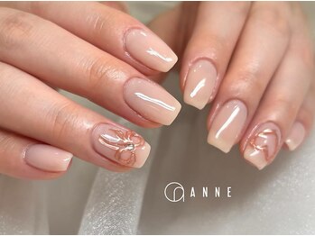 アンネ 梅田 GRACE店(ANNE)の写真/【パラジェル使用/初回オフ込】ちゅるんとワンカラー4000円～こなれ感/垢ぬけ感/透明感ならお任せ♪