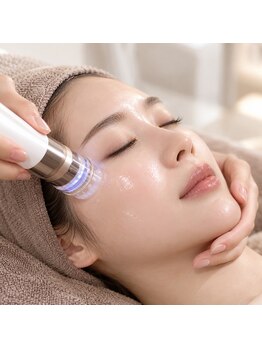 アイラッシュサロンフア (EYE LASH salon fA)の写真/【肌のトラブルケアは保湿が大事!!】コラーゲンより高い保水力の美容液を専用マシンで肌奥に浸透させます★