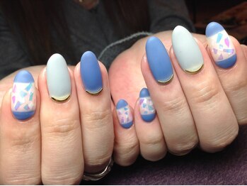ラウト デコレーションアンドネイルサロン(Lauto Decoration&Nail Salon)/ブルーマットネイル