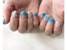 08ネイル(08 nail＆school)/縦グラデーション☆