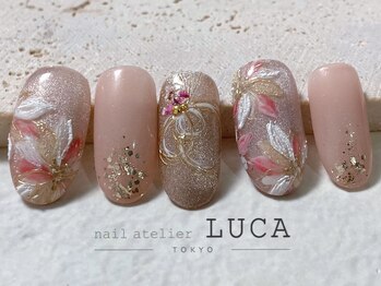 ネイルアトリエルカ(nail atelier LUCA)/M-966 キラキラお正月ネイル