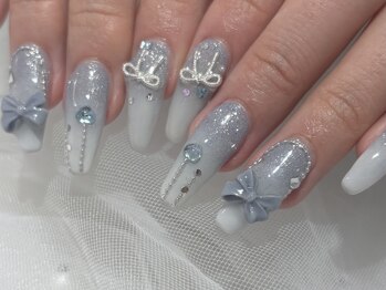 シェルネイル(SHELL NAIL)/グラデ/ブルー/staff:otsuka