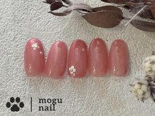 モグネイル(Mogunail)/大人シンプル /お花ネイル