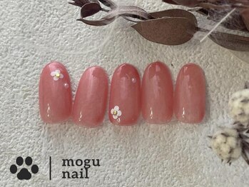 大人シンプル /お花ネイル