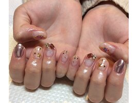 ~冬キラキラマーブルネイル~