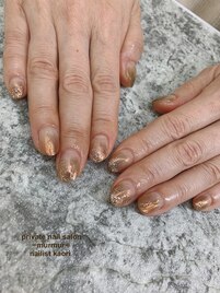 キラキラミラーネイル