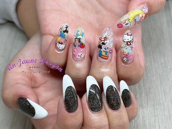 アン ジョーヌドラゴ/【自爪ネイル】アシメネイル