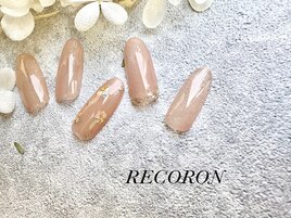 シンプルgirlyネイル