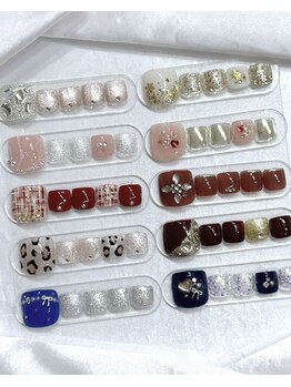 ウィッシュネイル 名古屋店(Ｗish Ｎail)の写真/大人気☆フットキャンペーン5980円(写真)☆選べる全10種類&カラー変更OK！オールシーズンきれいな足元で♪