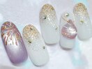 花火ネイル　ヨーヨーネイル