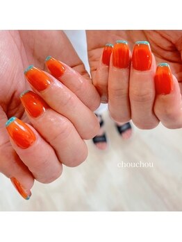 orange × turquoise