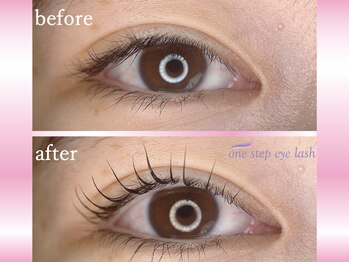 ワンステップ アイラッシュ(one step eyelash)/デザインまつ毛パーマ　Uカール