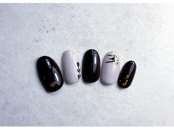 バレンタインネイル