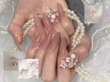 キャンディドロップネイル(CANDY DROP NAIL)/レースバラネイル