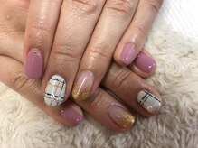 ネイルサロン パピリオ(Nail Salon papilio)/チェックネイル☆