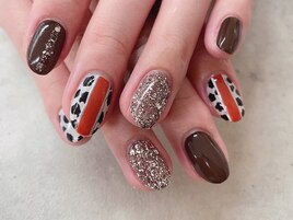 (中原)アニマル柄ネイル