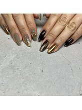 Mネイルアンドカフェ シェレステ/ニュアンス持ち込みネイル