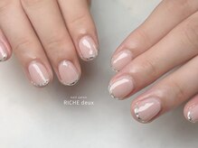 リッシュ ドゥ(RICHE deux)/ガラスフレンチネイル