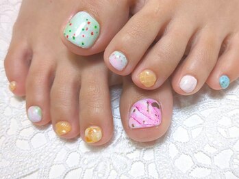 ポ ミニヨン(Pot mignon)の写真/【豊橋フットネイル】プライベートサロン×可愛くて落ち着ける空間♪一人一人のお悩みに寄り添います◎