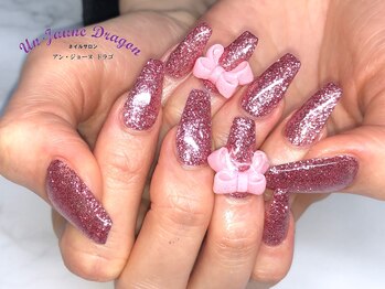 アン ジョーヌドラゴ/【自爪ネイル】ピンクリボン