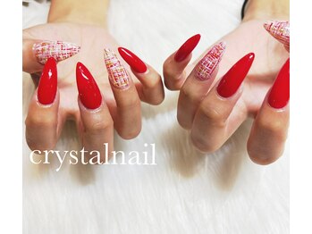 クリスタルネイル イオンモール都城駅前店/ツイードネイル