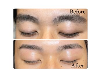 フレグラントオリーブ(fragrant olive)/まゆ毛Wax Before ／After