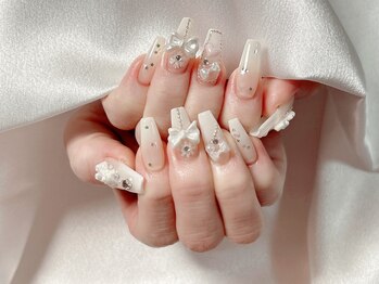 ティーアンドビー ネイルスタジオ(T&B NAIL STUDIO)/トレンドワンホンちゅるんネイル
