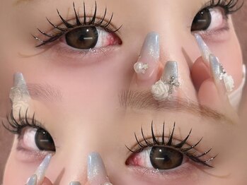 ラビィ 福岡店(Raviy)の写真/自まつ毛＋エクステ【パリエク】でナチュラルにまつ毛の存在感UP★LEDエクステで時短＆持続力も◎