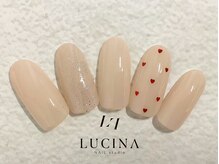 ネイルスタジオ ルキナ(LUCINA)/c-469 大人可愛いハートネイル