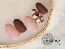 ミモザネイル(MIMOSA Nail)/バレンタインチェック