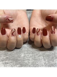 ボルドー♪ニュアンスライン♪