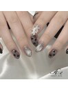 【トレンド】韓国っぽハートnail