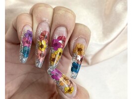 押し花埋め込み