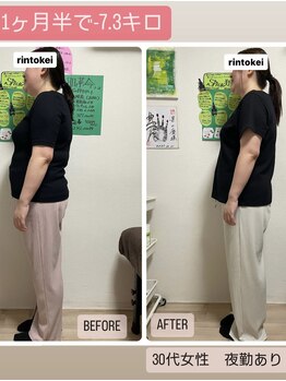 凛と慶/1か月半のダイエット変化