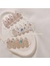 【hand】10本キラキラ宝石ネイル  ¥9000